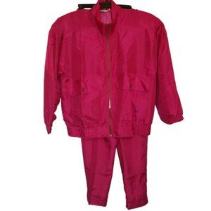 VINTAGE SILK EVR Bright Windbreaker Set 80's Vintage